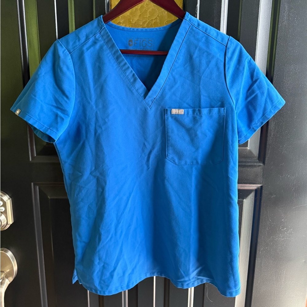 FIGS- Catarina one pocket scrub top- LARGE